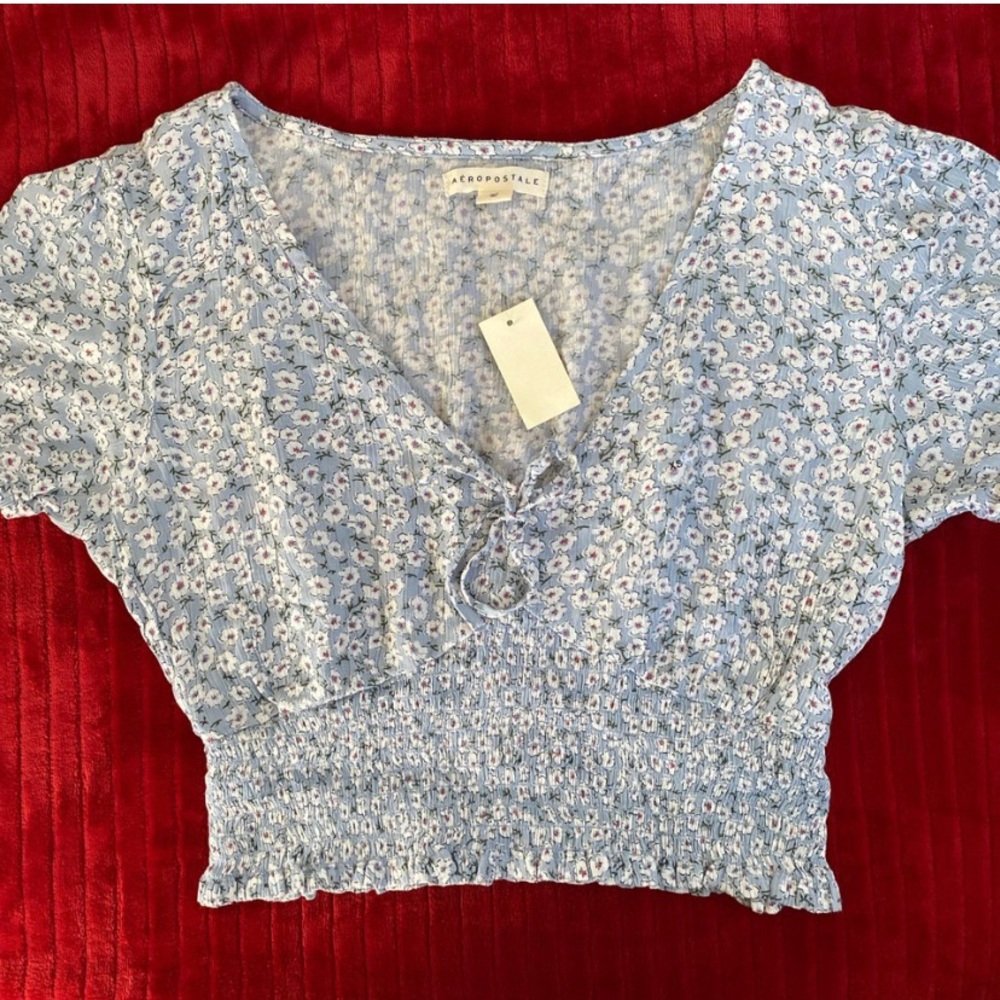 baby blue blouse